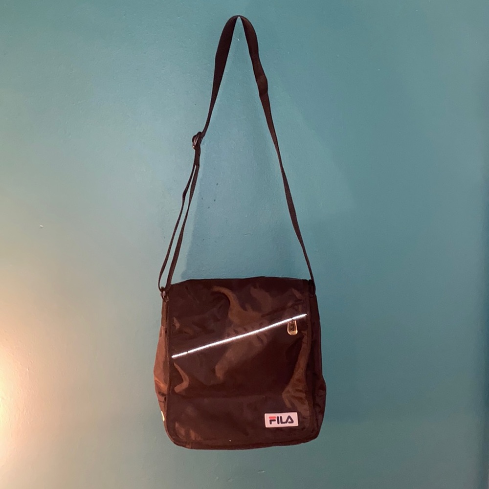 Black Fila satchel